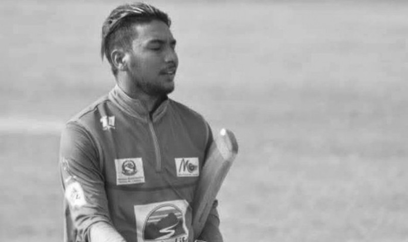 मोटरसाइकल दुर्घटनामा परी क्रिकेटर मिनष थापाको निधन