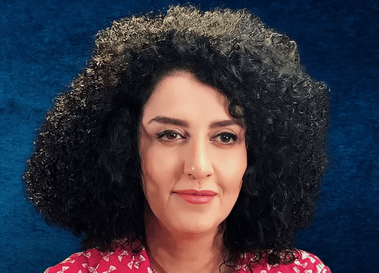 नोबेल शान्ति पुरस्कार विजेता इरानी अधिकारकर्मी नरगिस मोहम्मदी पक्राउ
