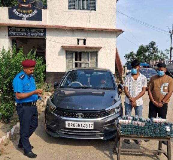 वीरगंजबाट हेटौंडातर्फ जाँदै गरेको भारतीय नम्बरको कारबाट ठूलो परिमाणमा लागूऔषध बरामद