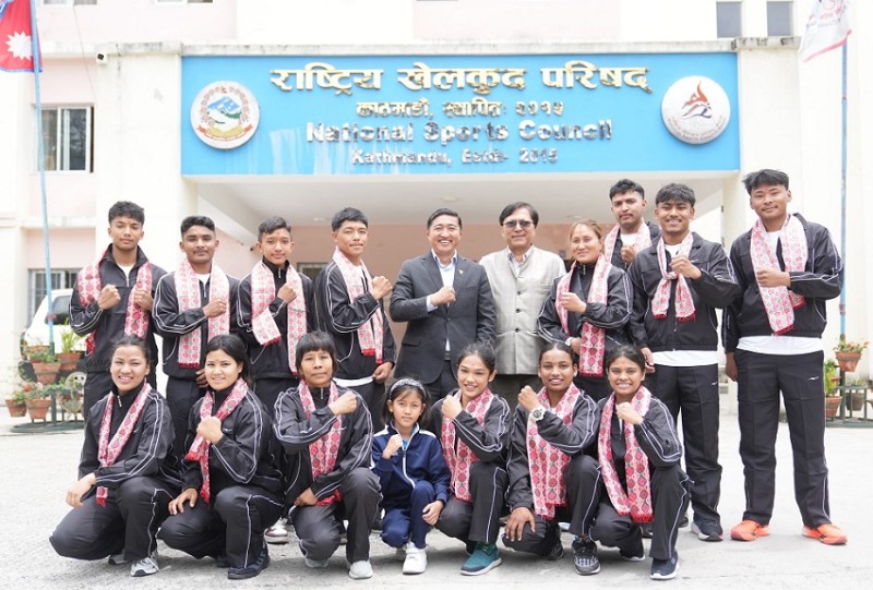 नेपाली जुडो टोली बङ्गलादेश प्रस्थान