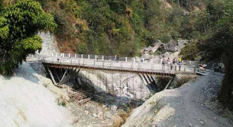 कालीगण्डकीको मोटरेबल पुलको काम अन्तिम चरणमा