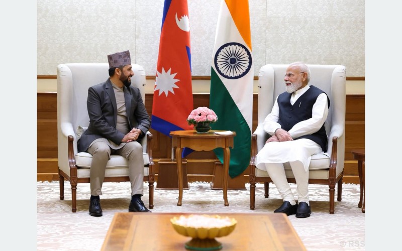 सभापति लामिछानेले नरेन्द्र मोदीलाई दिए नेपाल भ्रमणको निम्तो