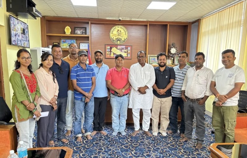 पत्रकार महासंघको लिजमा लिएको जग्गामाथि बार एसोसिएसनको दाबीप्रति मेयर मनोज साहको कडा आपत्ति,  जग्गामा माटो भरेको दाबी झुटो भएको कथन